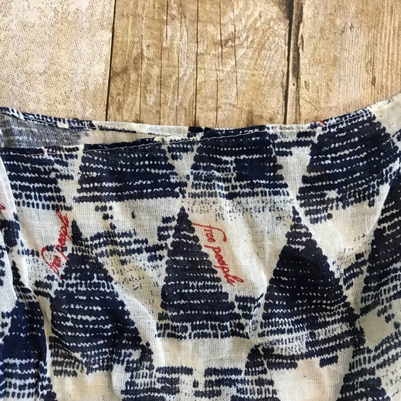 Free People blue geometric shopping bag - Picture 2 of 2